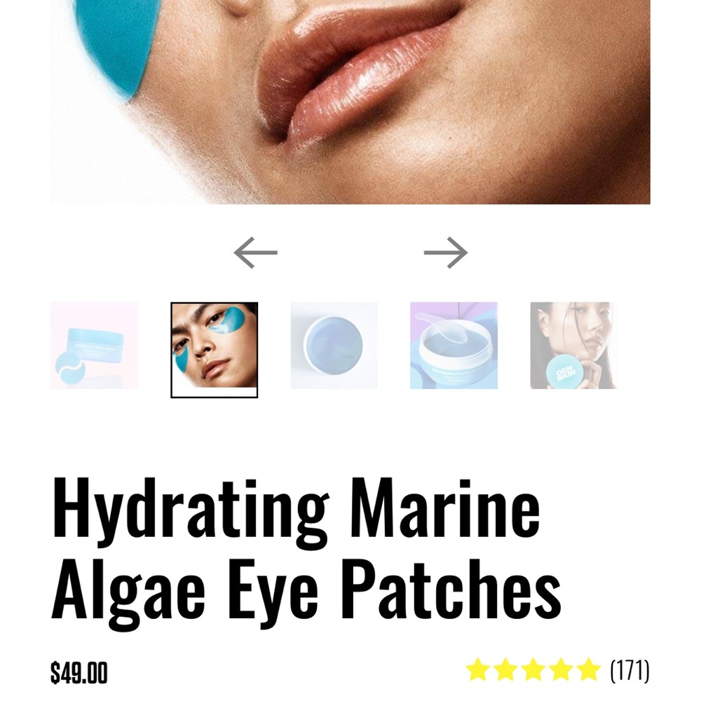 Generation skin eye patches